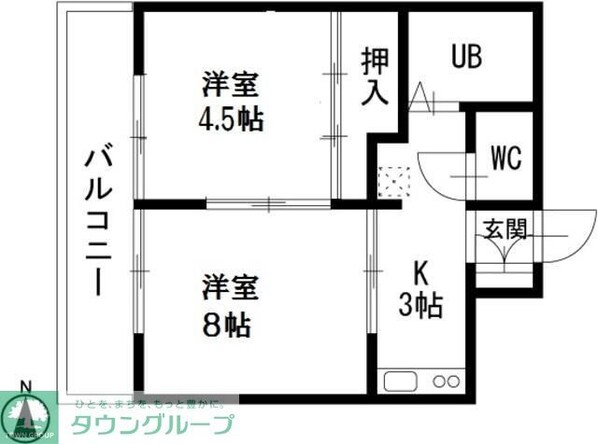 ヴィラ・サンポートの物件間取画像